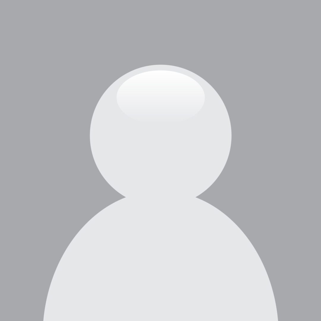 Default gray profile avatar on gray background.